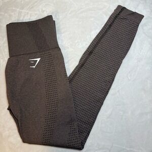 Gymshark Seamless Leggings High Waisted Perforated Brown‎